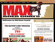 Tablet Screenshot of maxboergoats.com